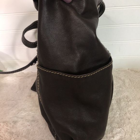 TIGNANELLO leather shoulder purse chocolate brown - Picture 4 of 13